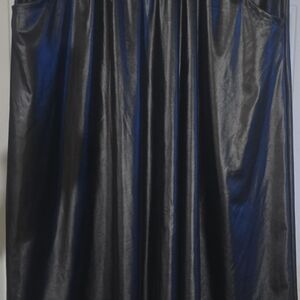 Black Faux Leather A-Line Skirt - 4x / 24